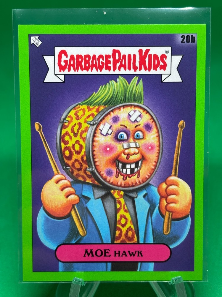 Moe Hawk #20b 2024 Topps GPK: Battle of The Bands Green Day Booger Green