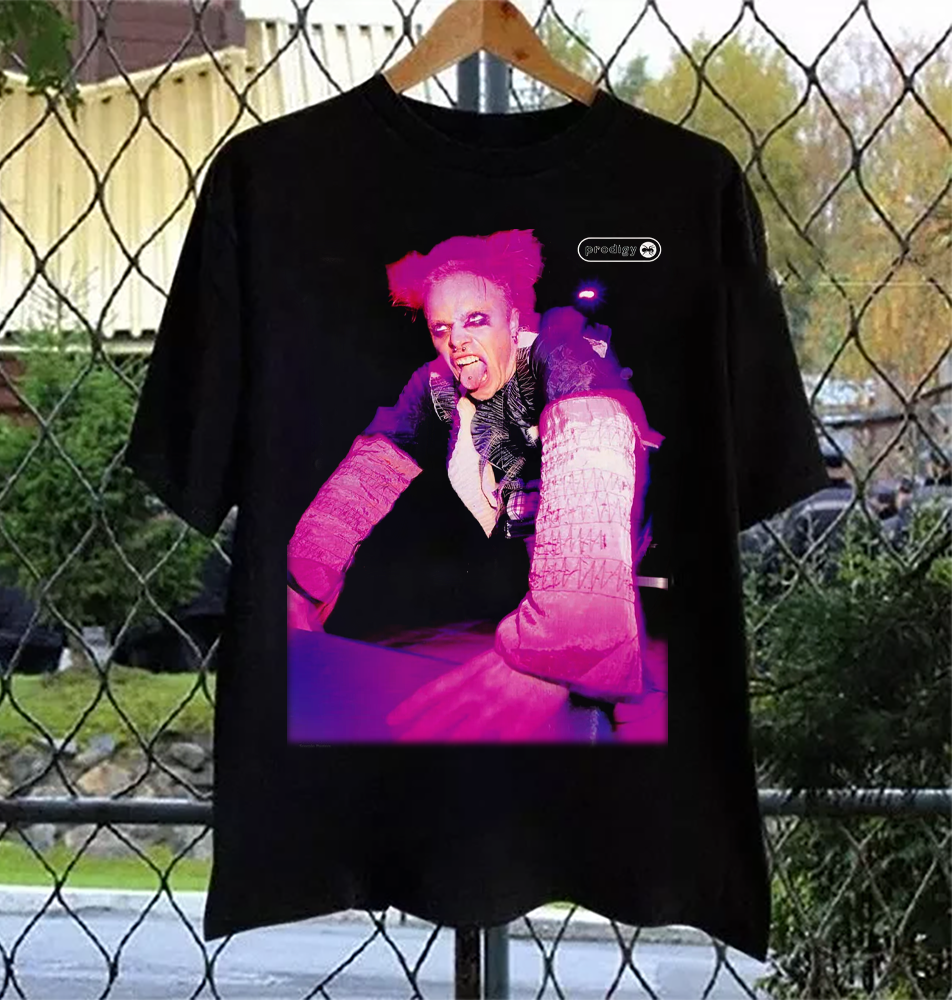 THE PRODIGY - KEITH FLINT Gift Fan Short Sleeve Black All Size Shirt SS47