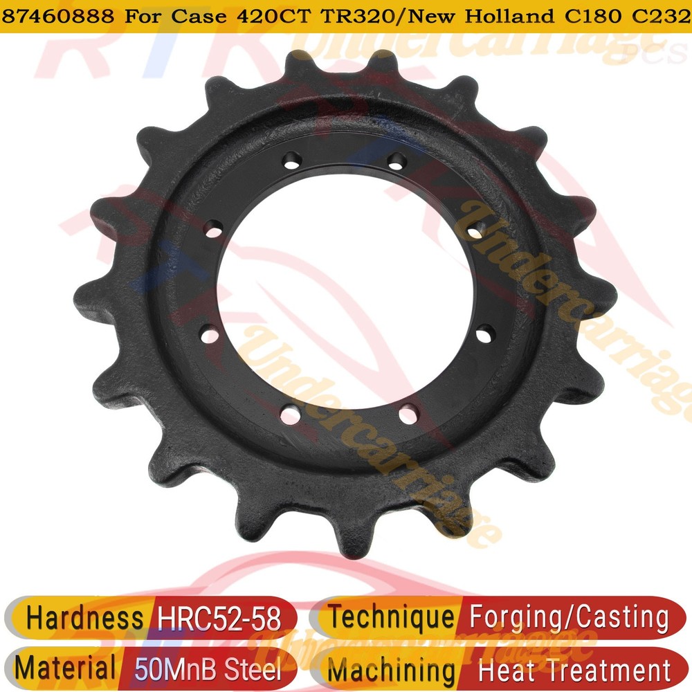 Drive Sprocket 8 Hole 17 Teeth fit Case TV380 420CT/ New Holland C178 LT185 C180