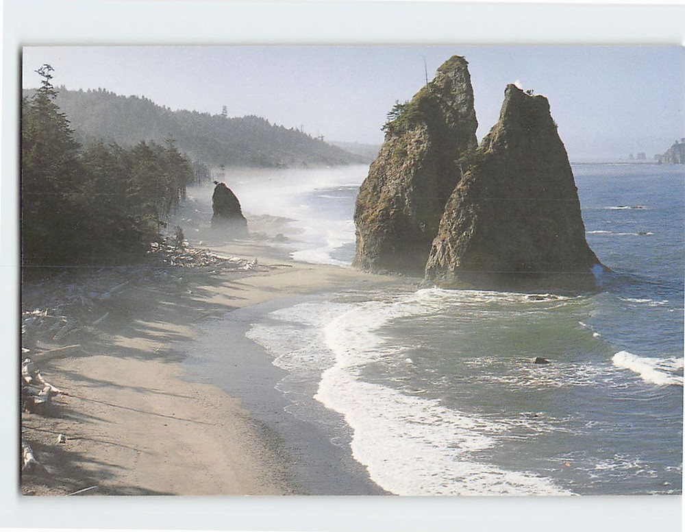 Postcard Rialto Beach in Olympic National Park Washington USA