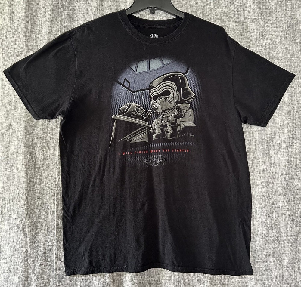 Kylo Ren Funko Pop T-shirt Star Wars Force Awakens The Dark Side Darth - Size L