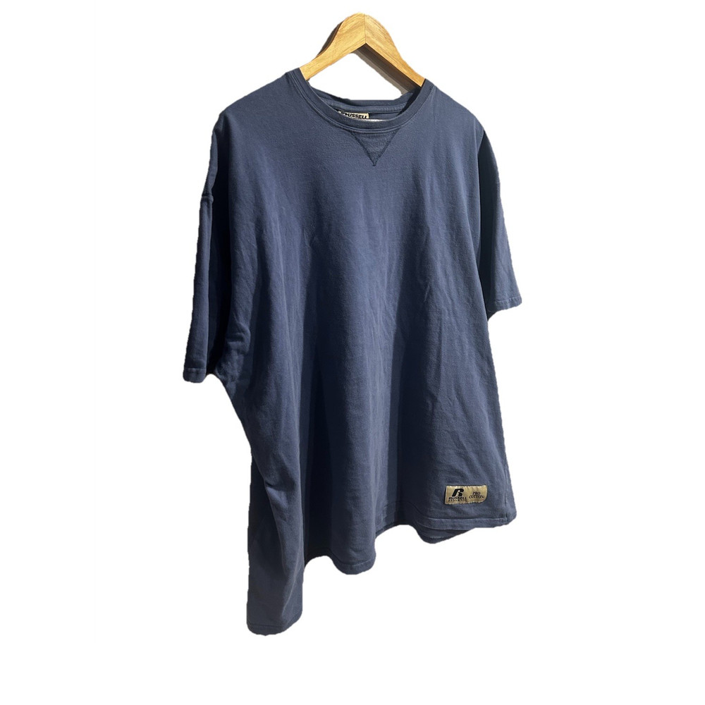 90s Vintage Russell Athletic Pro Cotton Men's Blue XXL T-Shirt