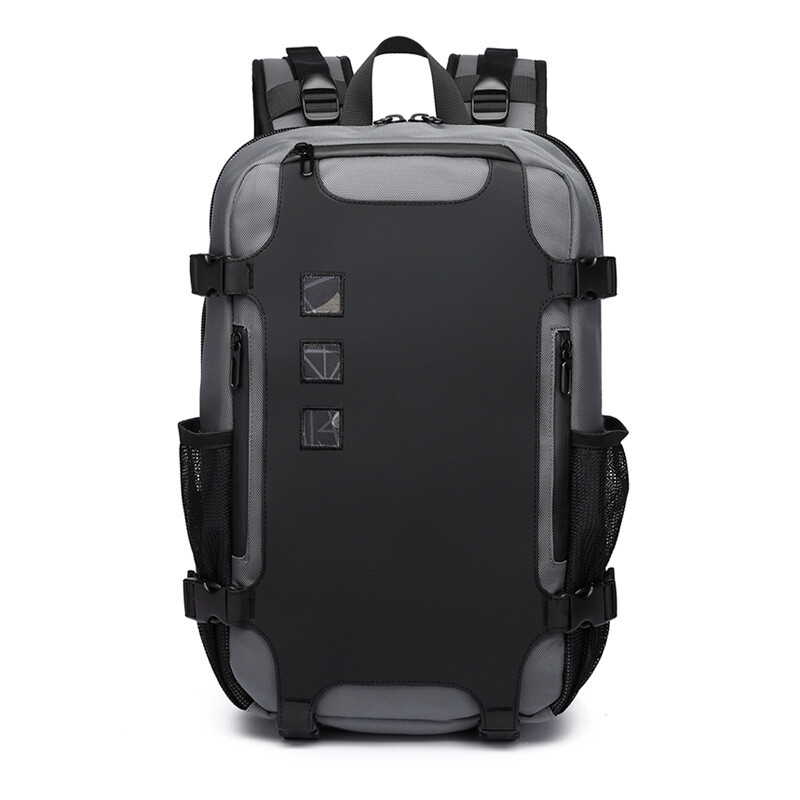 Ozuko New Waterproof Backpack Business Men Laptop Bag USB Charge Capacity Travel