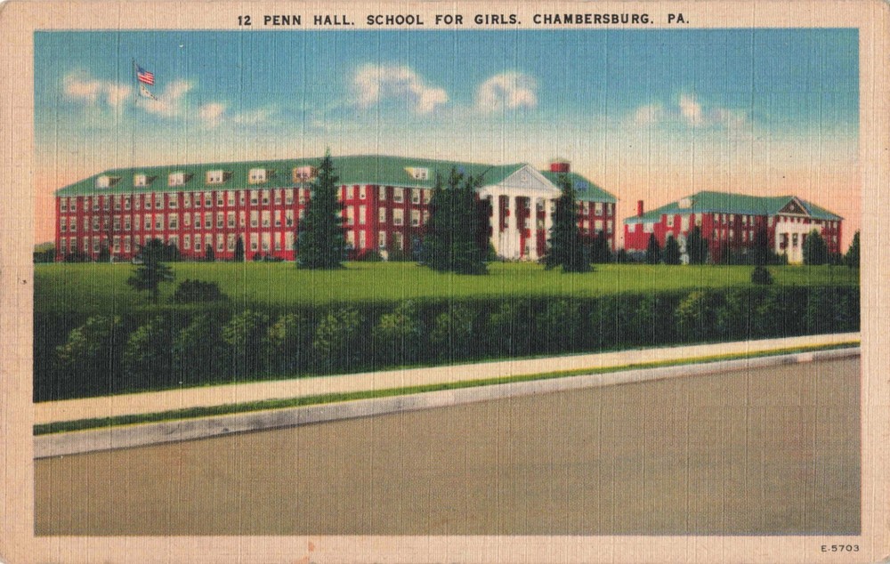 Chambersburg PA Pennsylvania, Penn Hall School for Girls, Vintage Postcard