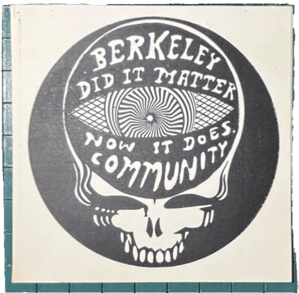 Grateful Dead Steal Your Face Berkeley Community Theater Sticker 1985