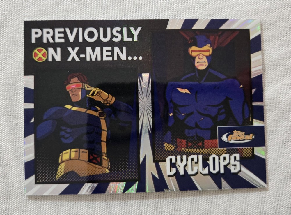 2025 Topps Finest X-Men '97 Cyclops Previously on X-Men #PO-2