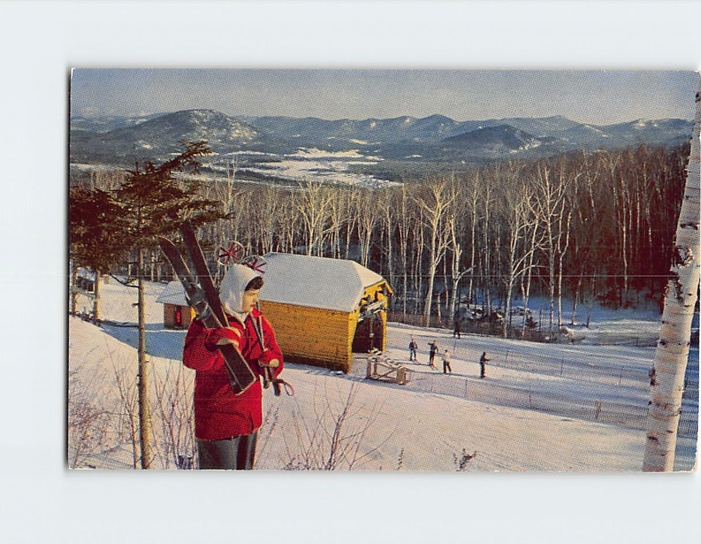 Postcard Skiing at Whiteface Mt. Ski Center Wilmington Adirondacks New York USA