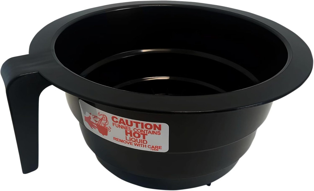 20583.0003 Brew Basket Funnel | Replacement Black Plastic Funnel with Decals Com