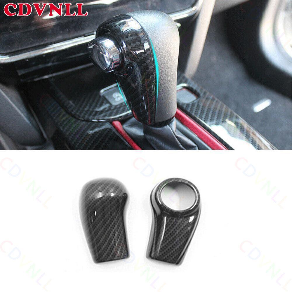 For Honda HR-V Vezel 16-22 ABS Carbon Fiber Central Console Gear Shift Knob Head