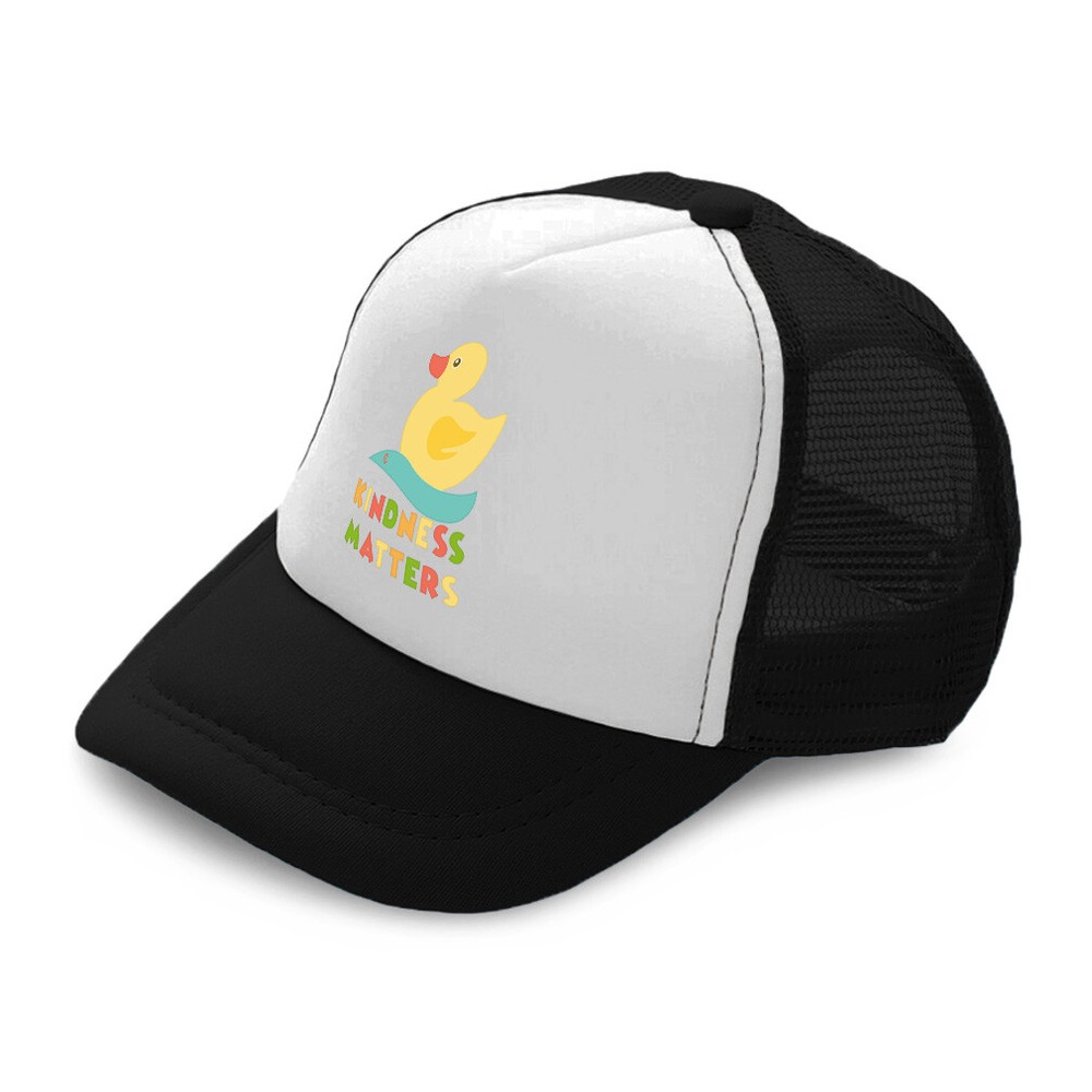 Kids Trucker Hat Kindness Matters Duckling Polyester Boys Caps & Girls Caps