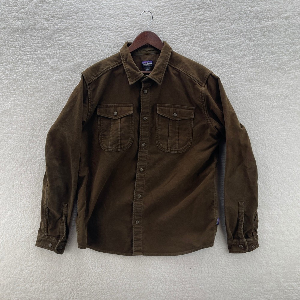 Patagonia Shirt Mens Large Brown Canyon Moleskin Chamois Outdoor Heritage Gorp