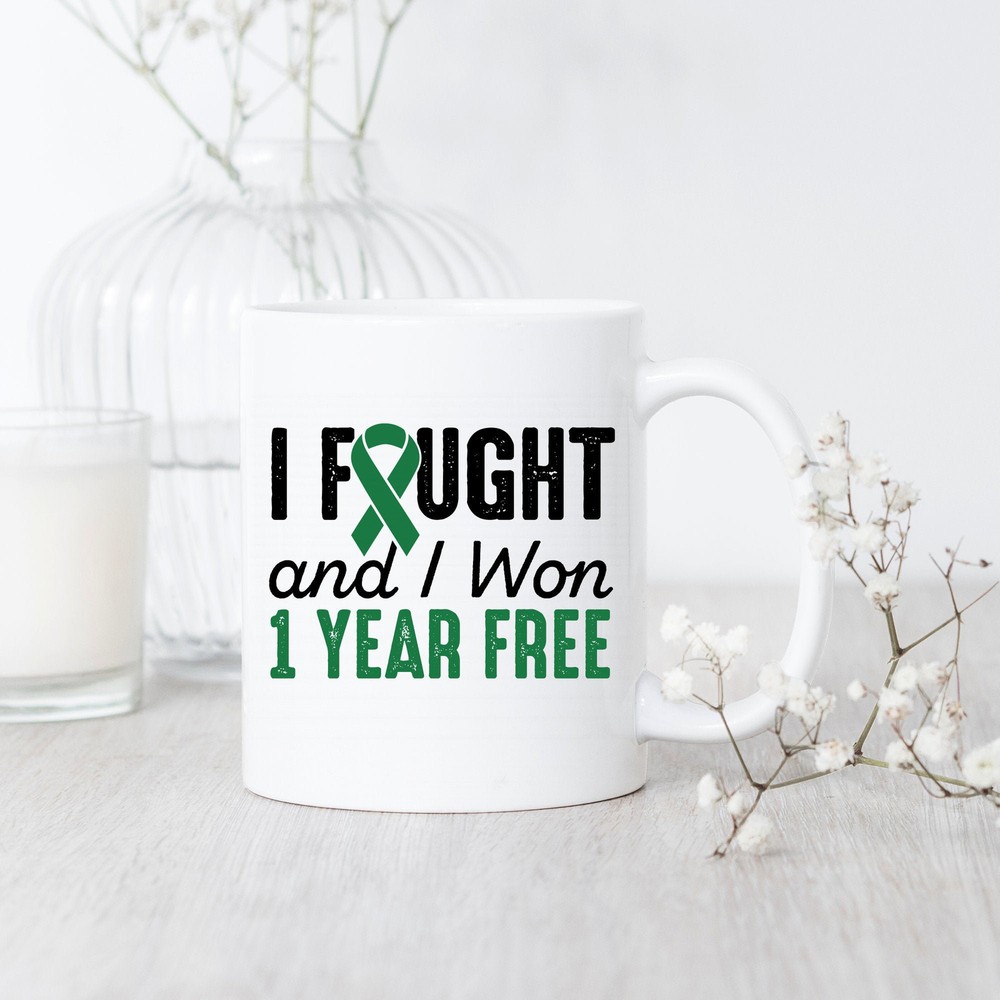1 Year Liver Cancerversary Mug Liver Cancer Survivor Free