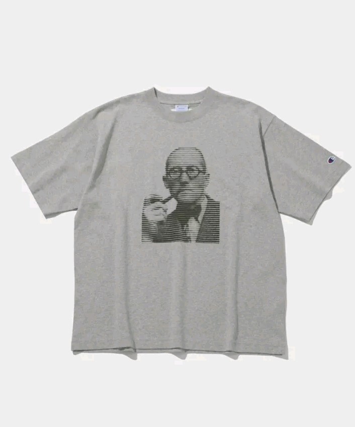 V.A. Tokyo Champion Le Corbusier Printed t-shirts men XL Gray new