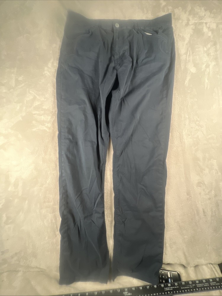 Faherty Reserve Men's Movement 5 Pocket Stretch Fossil Trouser Pant Size 34x31