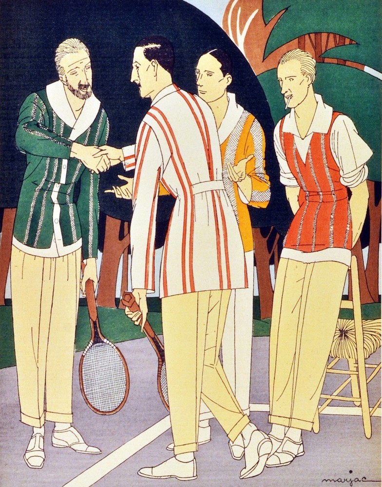 Poster print.Interior design Art.Retro fashion.Men tennis club.6361