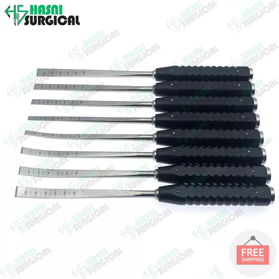 Premium Stainless Steel Bone Knife for Bone Osteotomies Set of 8