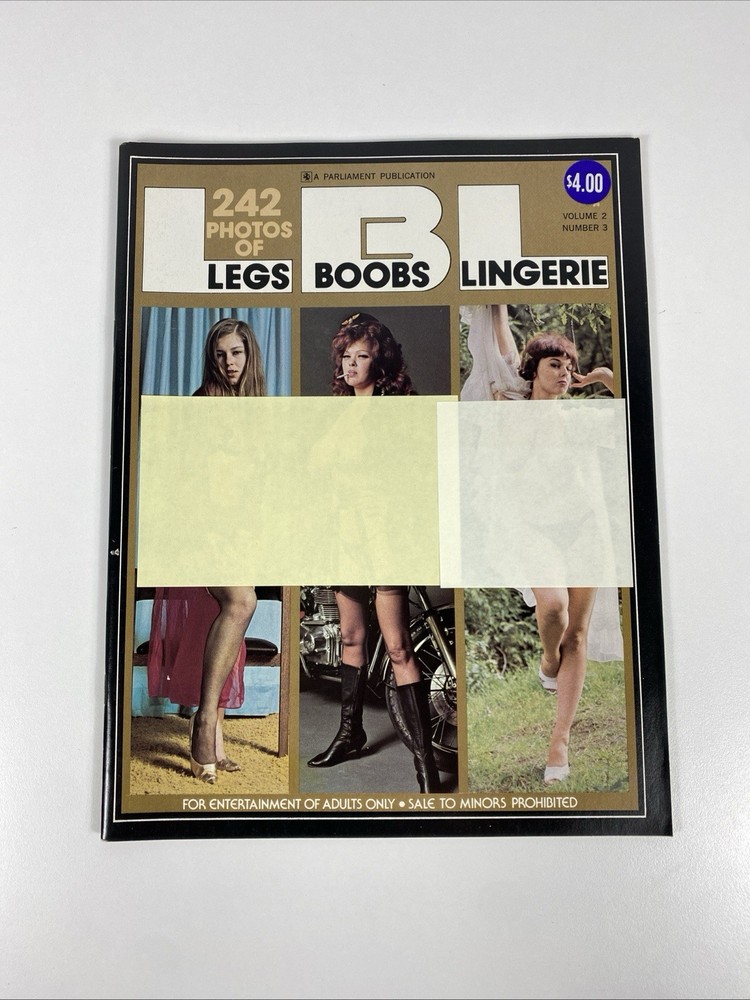 Legs Boobs Lingerie Magazine ~ 1975 ~ Vol. 2 No. 3 ~ RARE ~ Parliament