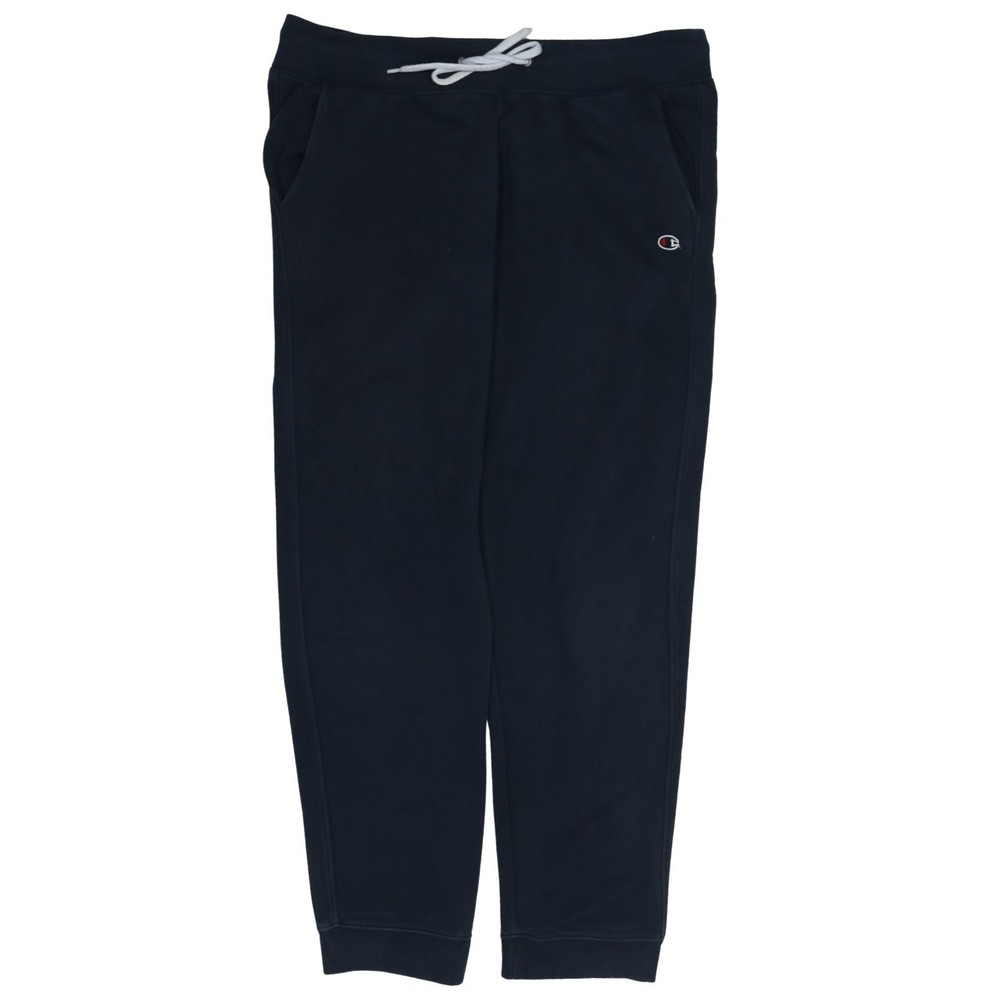 Champion Mens Joggers Navy Blue Embroidered Logo Drawstring Cuffed Sweatpants XL