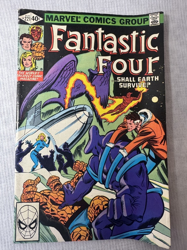 Marvel Fantastic Four #221 Aug 1980 Bronze Age Vintage Comic Tower of Crystal