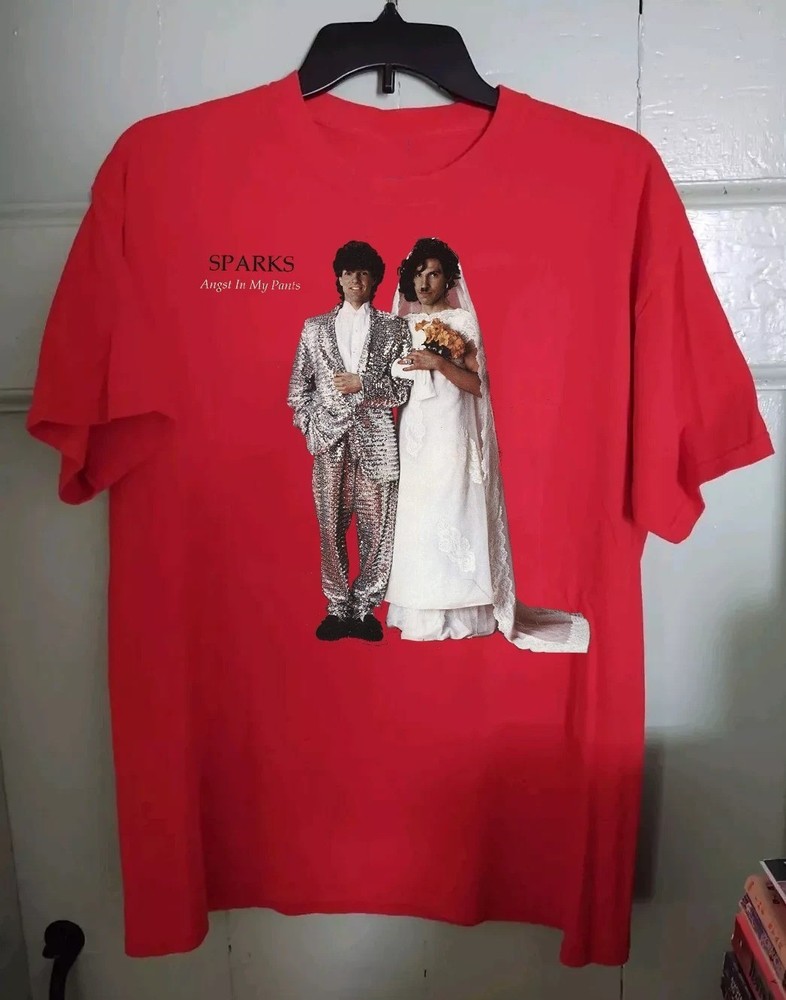 Angst In My Pants by Sparks Band Red Cotton T Shirt Full Size S-5XL AQ420