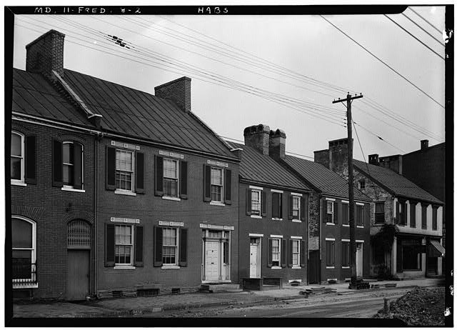 407-411 North Market Street Houses,Frederick,Frederick County,MD,Maryland,HABS