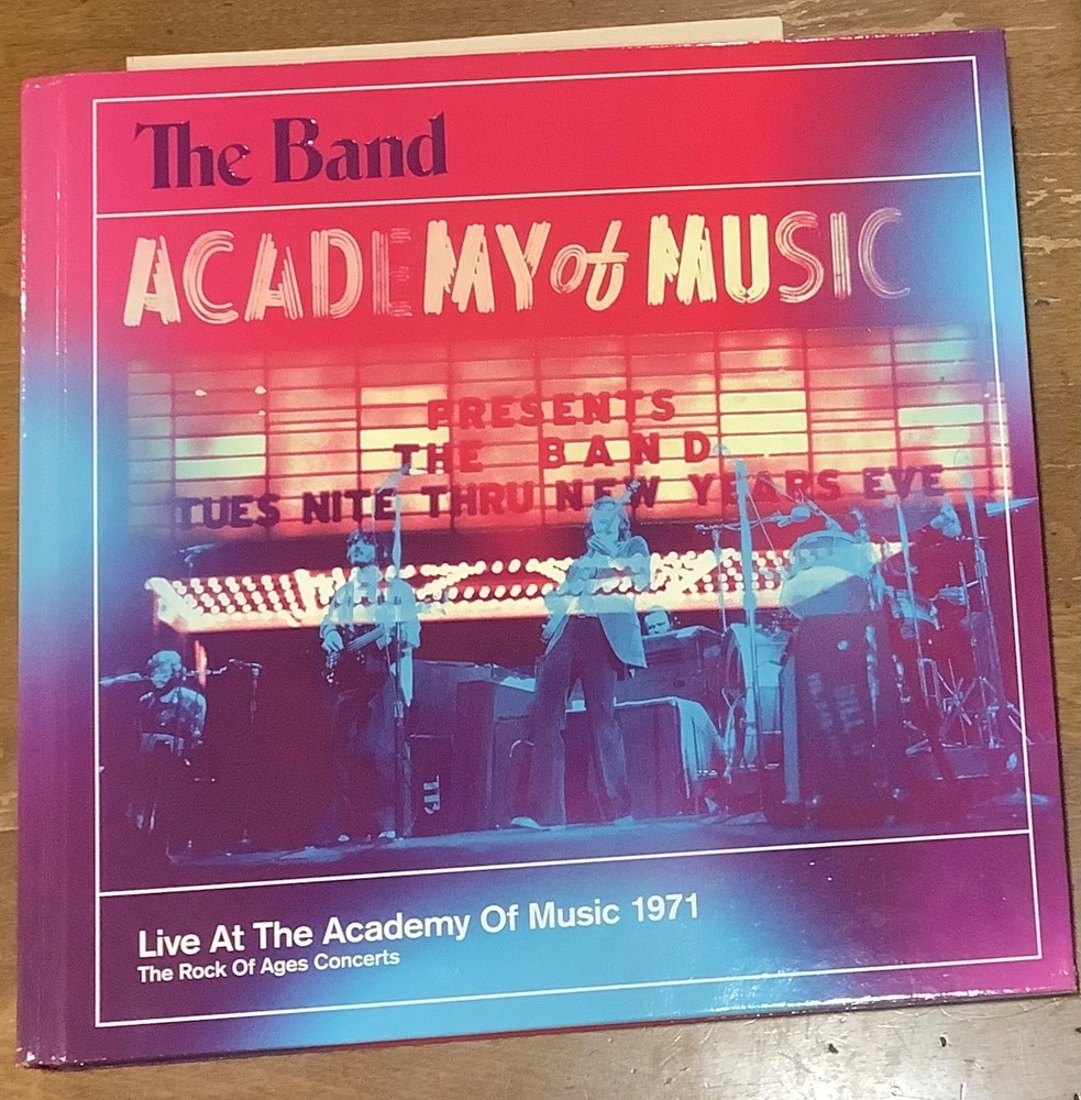 4CD DVD THE BAND Live At Academy Of Music 1971 HC hardcover book CD set w/insert-image