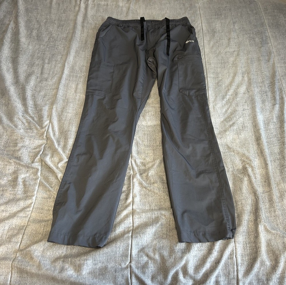 Carhartt Force Gray Medical Straight Leg Scrub Pants C55106 Size Small