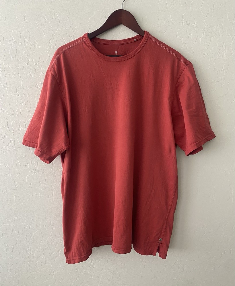 Tommy Bahama Men's XXL Red T-Shirt 100% Pima Cotton Short Sleeve