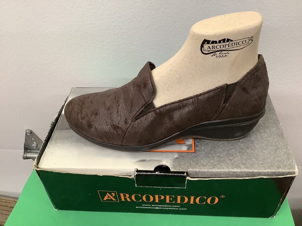 Arcopedico R6 Brown, Vegan Upper Slip On, EU Size 39,  US 8 To 8.5