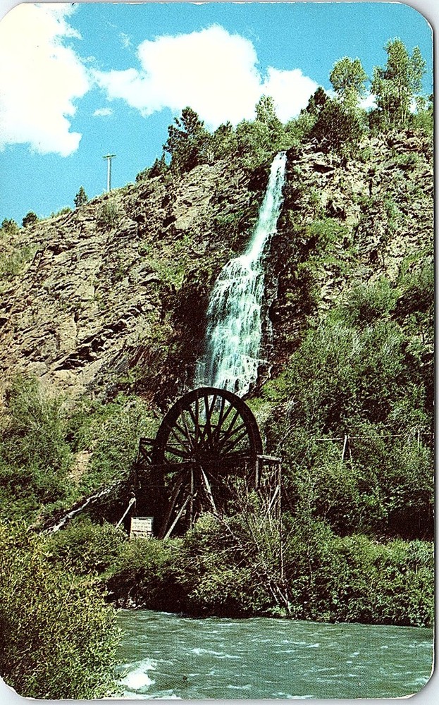 Postcard WATER SCENE Idaho Springs Colorado CO m/09 AI5734