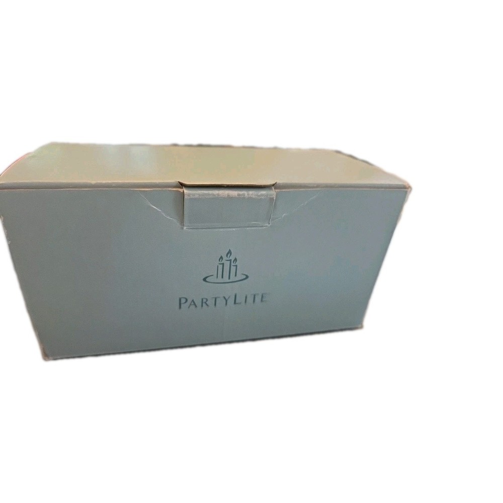 Party Lite Versatility Votive Pair Candle Holder  Nib Set of 2 Glass