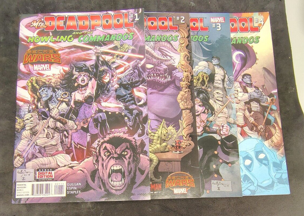 Mrs. deadpool and the howling commandos #1- 4 marvel comics 2015