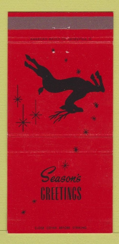 Matchbook Cover - Farmington Savings Bank CT Christmas 30 Strike