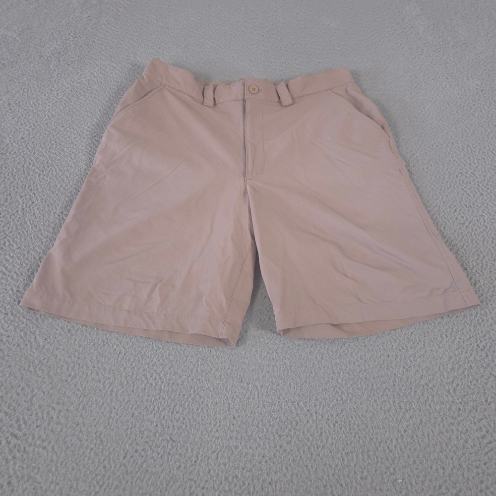 Under Armour Shorts Mens 34 Tan Khaki Performance Nylon Stretch Golf Hiking Y2K