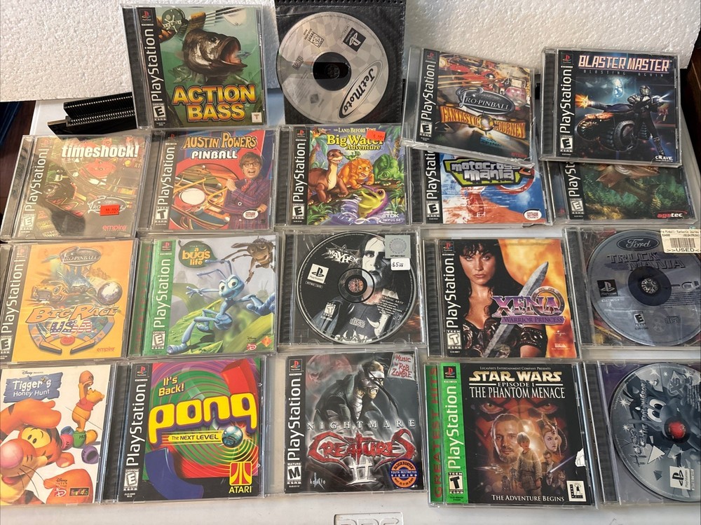 PS1 Game Lot Sony PlayStation Mixed Bundle —Great Titles!  18 Games