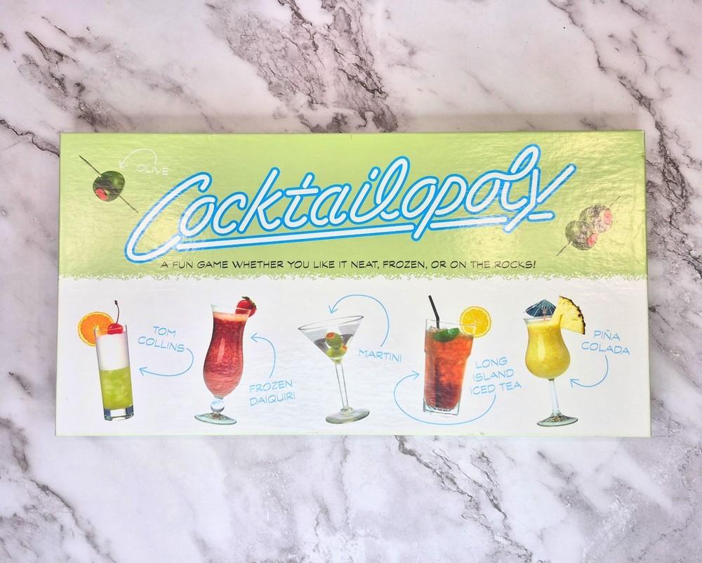 Laie For The Sky Cocktail Opoly Monopoly Retro Fun Strategy Board Game For Kids