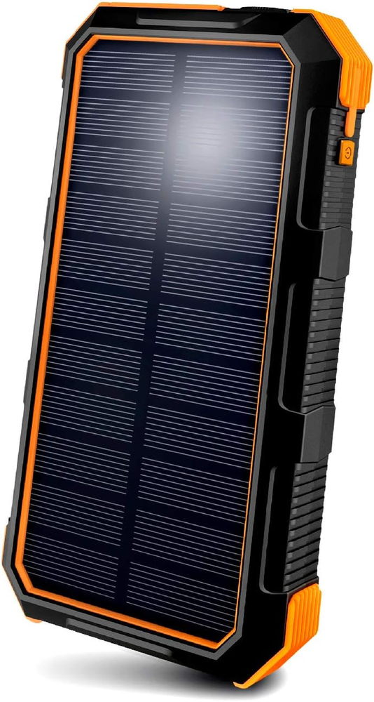24,000 Mah Fast Charging Solar Power Bank, Portable Solar Charger External Batte