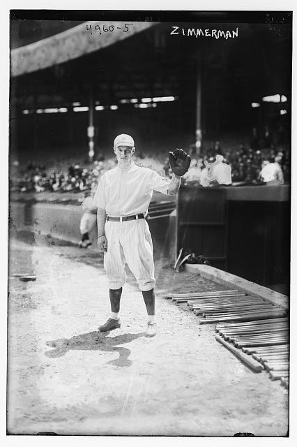 Heinie Zimmerman,New York National League,baseball,athletes,spectators,crowds 1