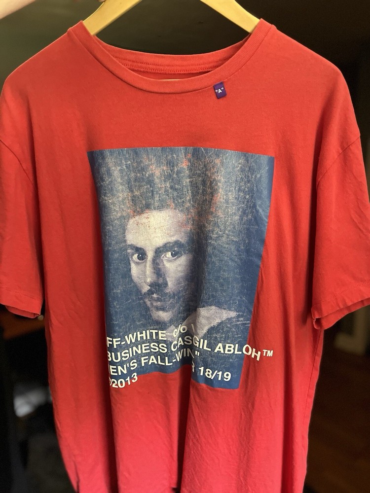 Off-White Virgil Abloh FW18/19 Tee Shirt Men’s Size S *Read Description*