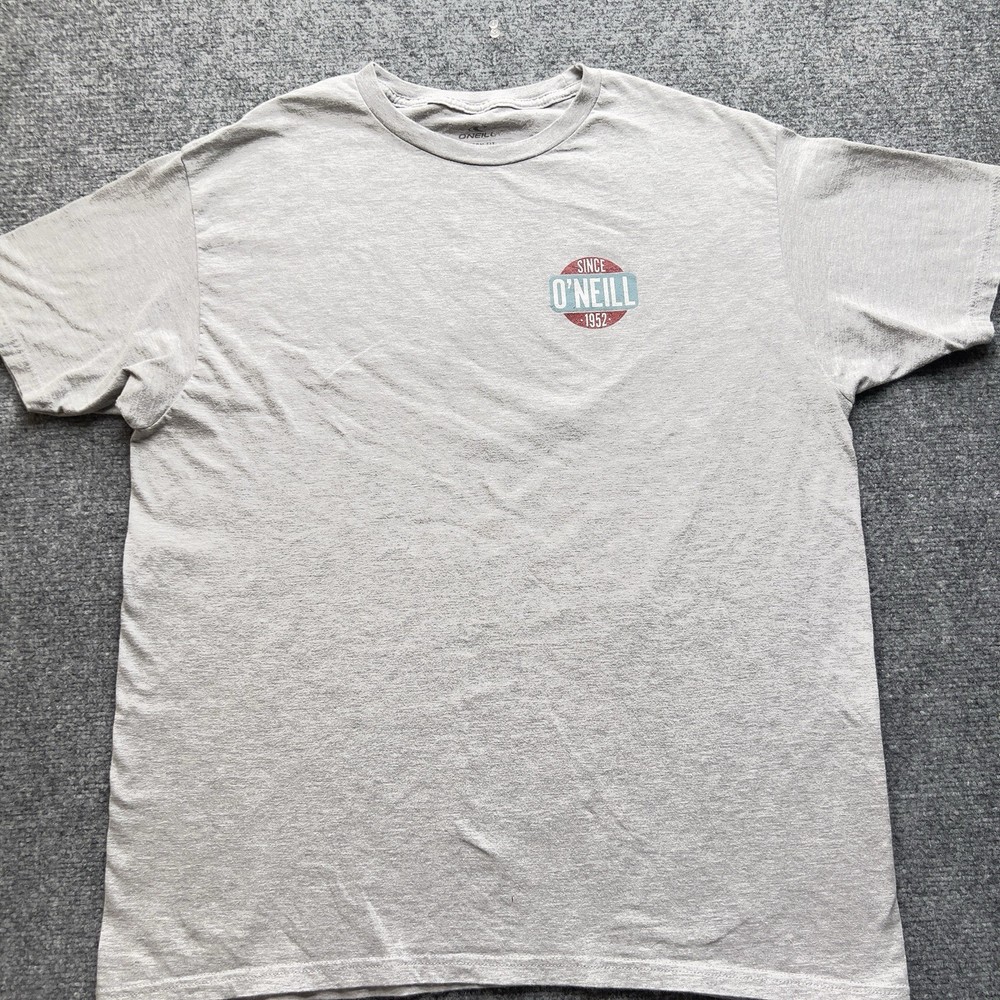 O’Neill Graphic T-Shirt XL Gray Surf Skate Logo Tee Casual