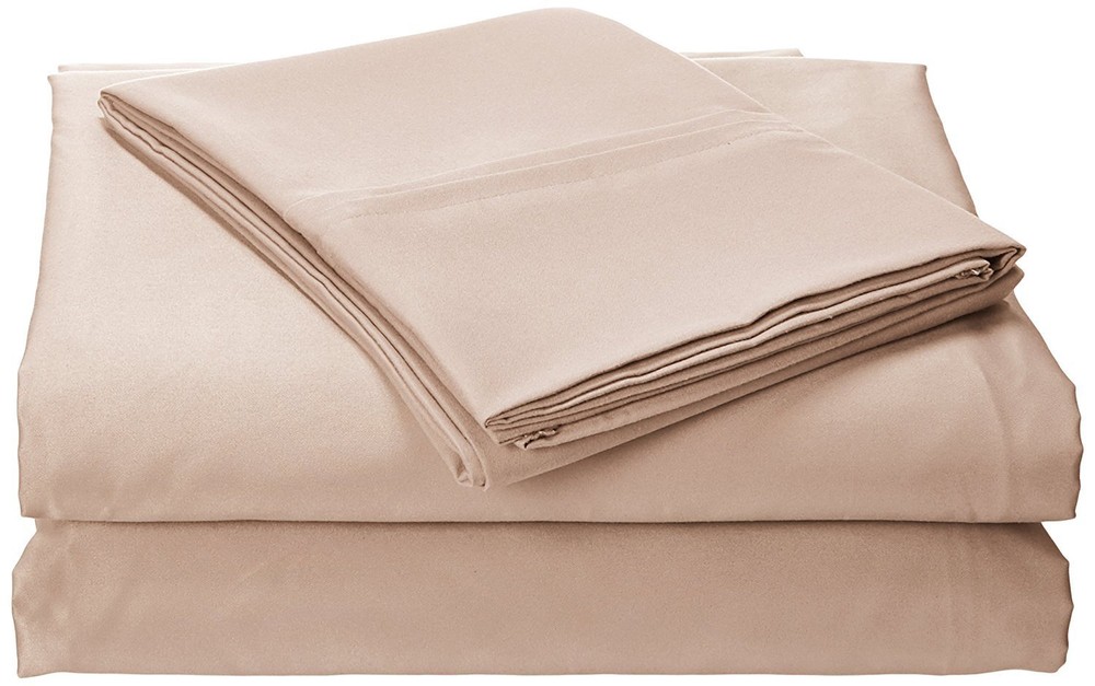 Solid Deep Pocket Sheet Set, Twin X-Large, Cashmere