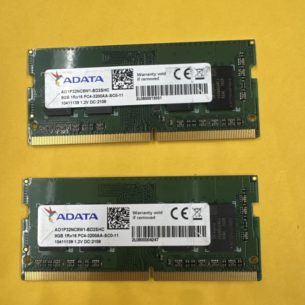 ADATA 16GB DDR4 3200MHz PC4-3200AA 2Rx8 SO-DIMM Laptop RAM 01