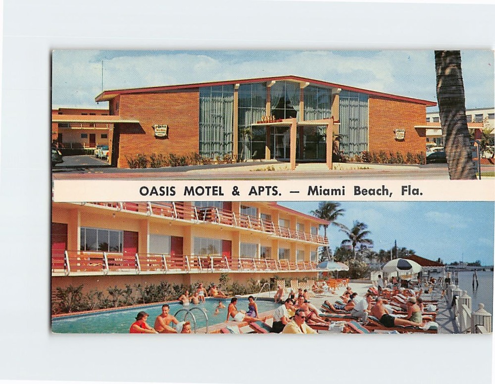 Postcard Oasis Motel & Apts Miami Beach Florida