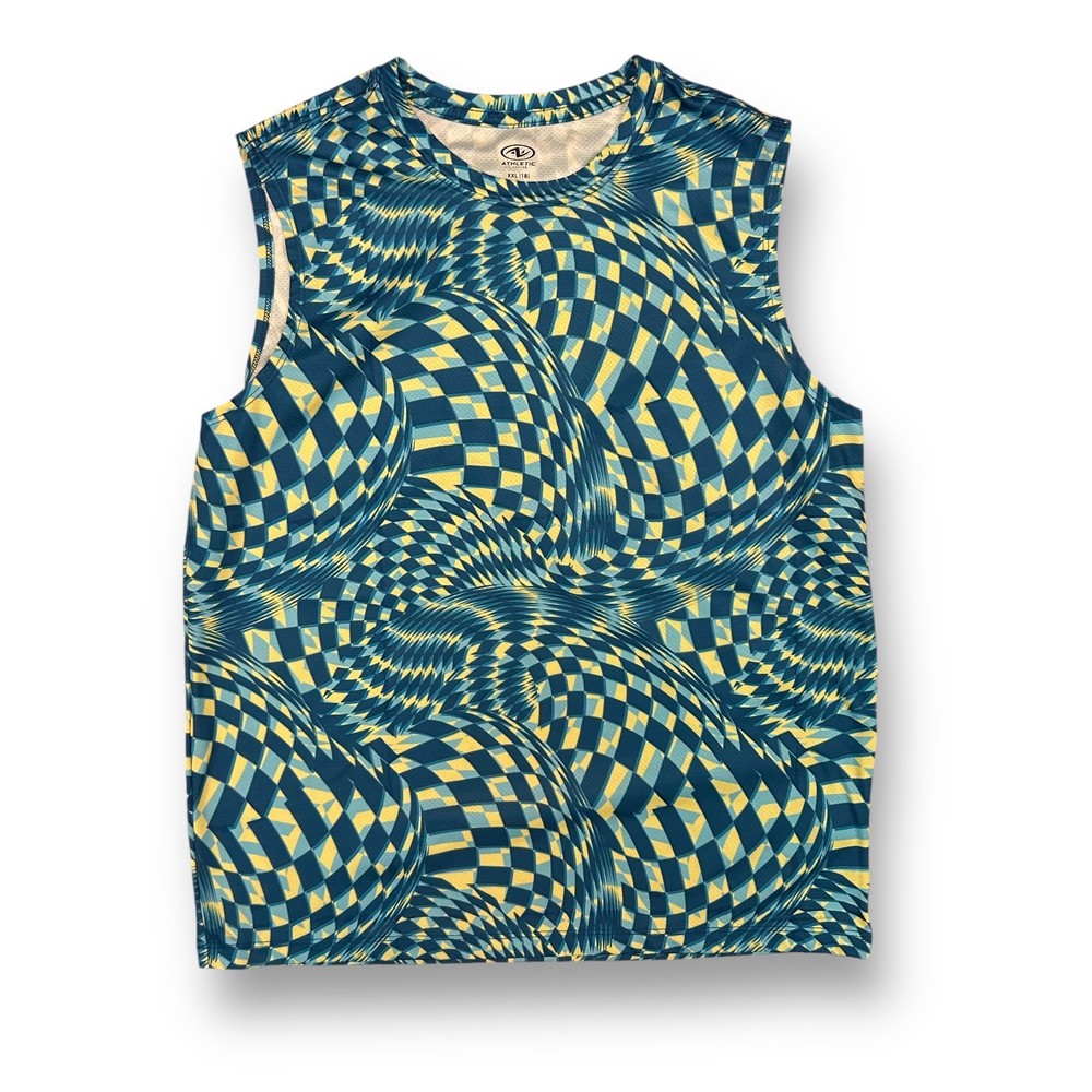Youth Boys Quick Dry Athletic Tank Size 18 XL (Adult S) Sleeveless Activewear