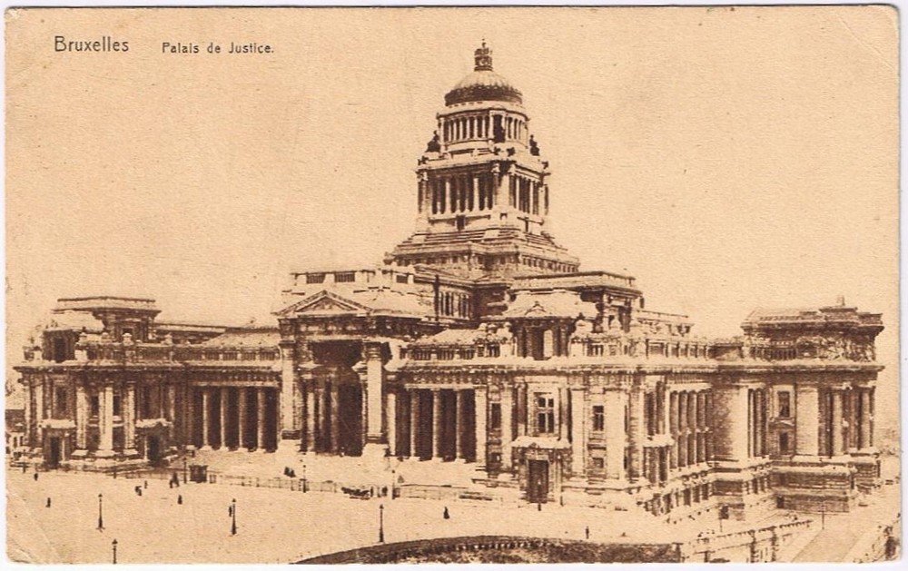 Postcard Palais de Justice Bruxelles Brussels Belgium Ern Thill