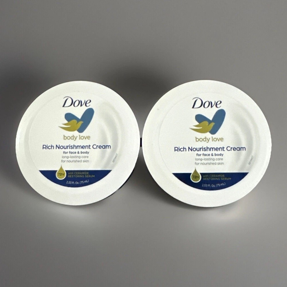 Dove Body Love Intensive Cream Set of 2 75ml Nourishing Care