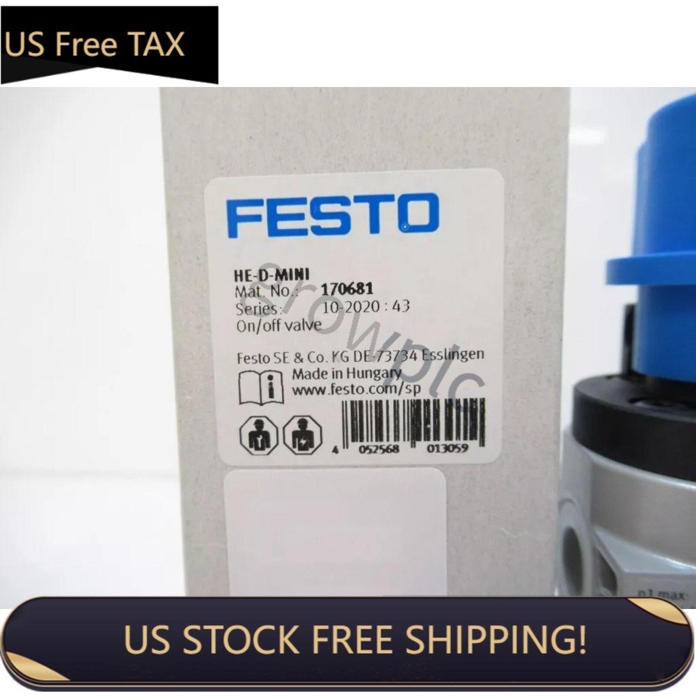 New Festo  170681 HE-D-MINI Shut off valve