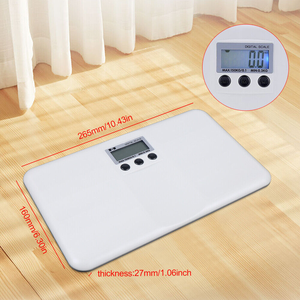 150kg Digital Electronic LCD Pet Scale Animal Body Weight Scales Mini Size
