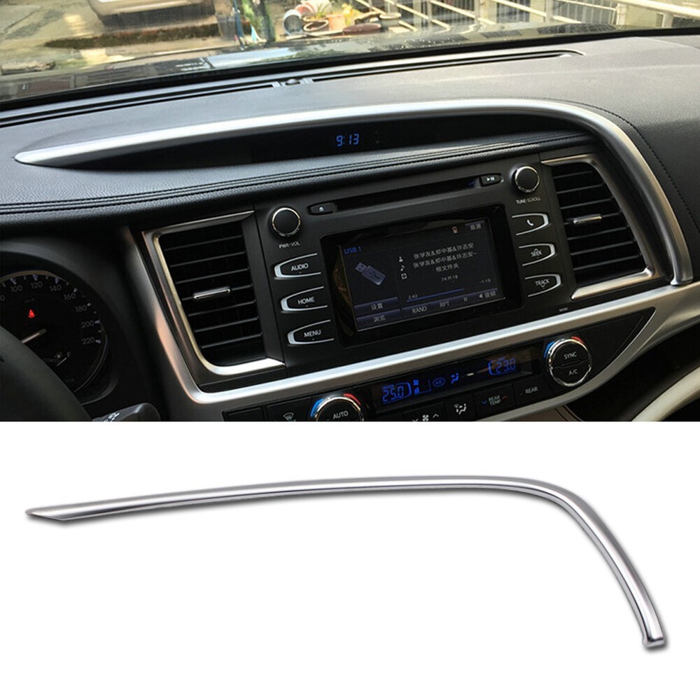 Fit For Toyota Highlander 2015-2019 Matt Center Console Dashboard Moulding Trims