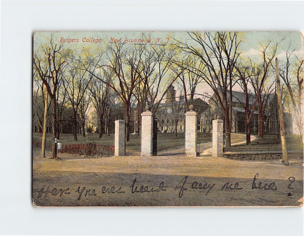 Postcard Rutgers College New Brunswick New Jersey USA